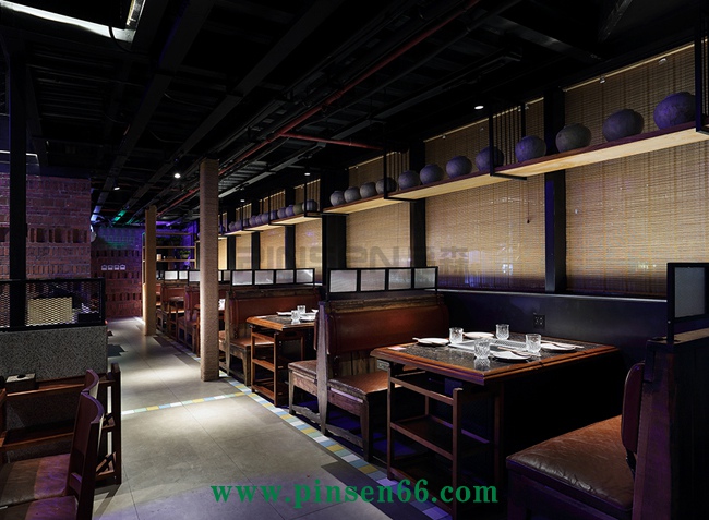 老船說(shuō)火鍋火鍋店桌子卡座